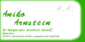 aniko arnstein business card